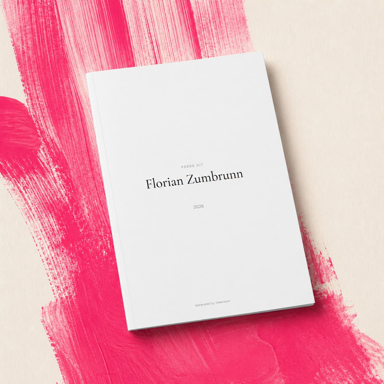 PDF press kit cover exported from Viewroom, ready to share.
